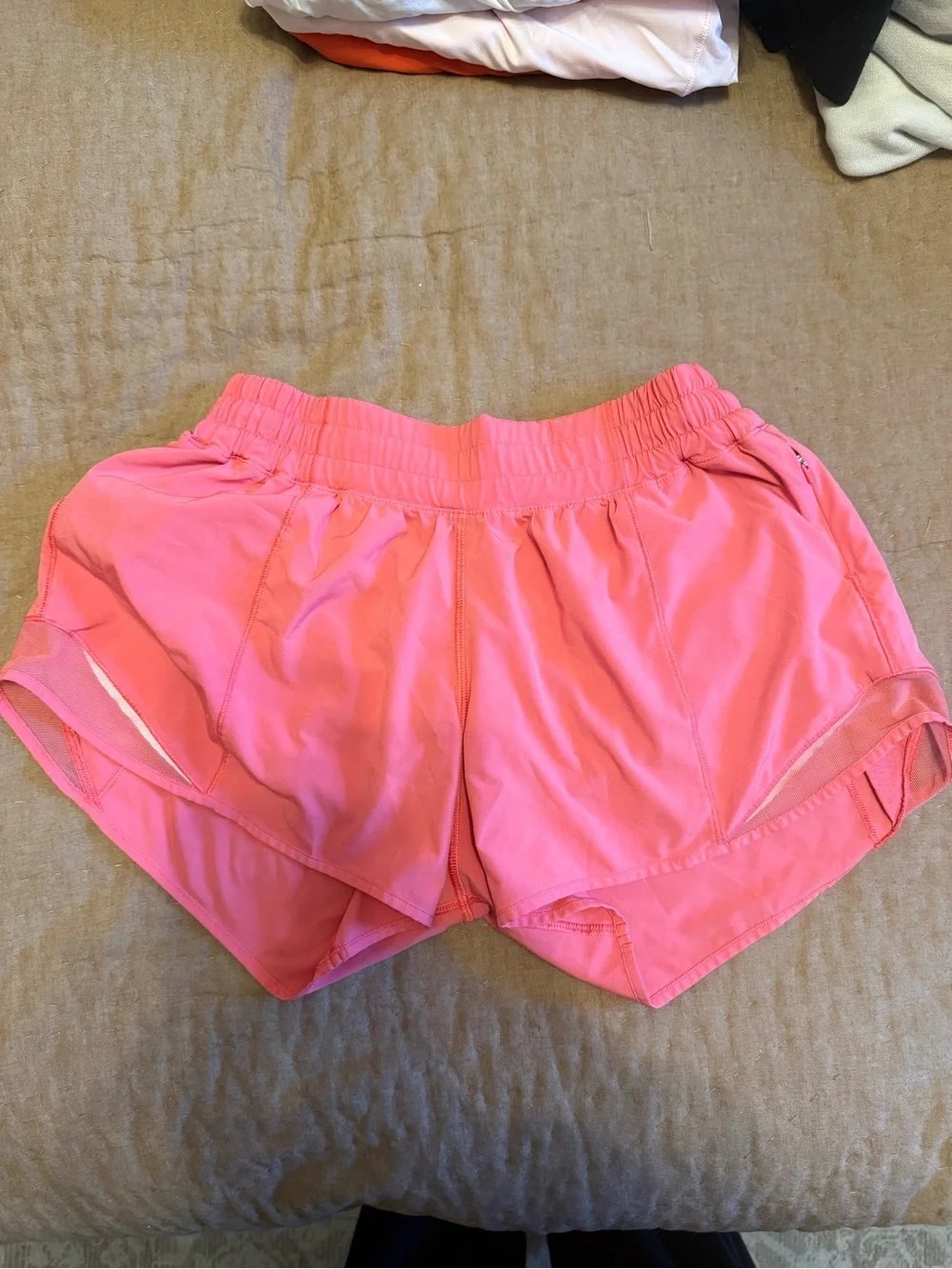lululemon athletica Coral Pink Layered Athletic Shorts
